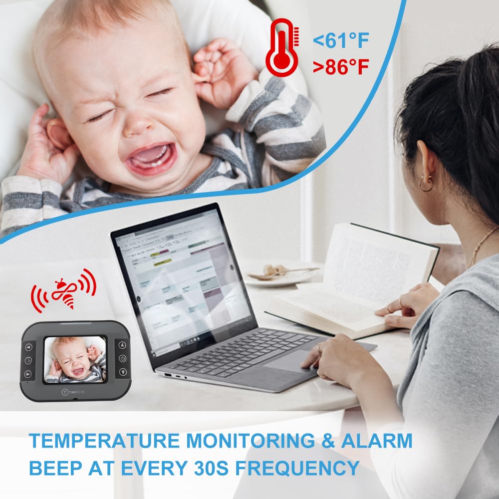 TimeFlys monitors acoustics and alarms help you notice movements promptly.