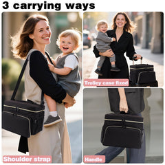 Timoxi bag front pocket stores accessories for easy pumping setup