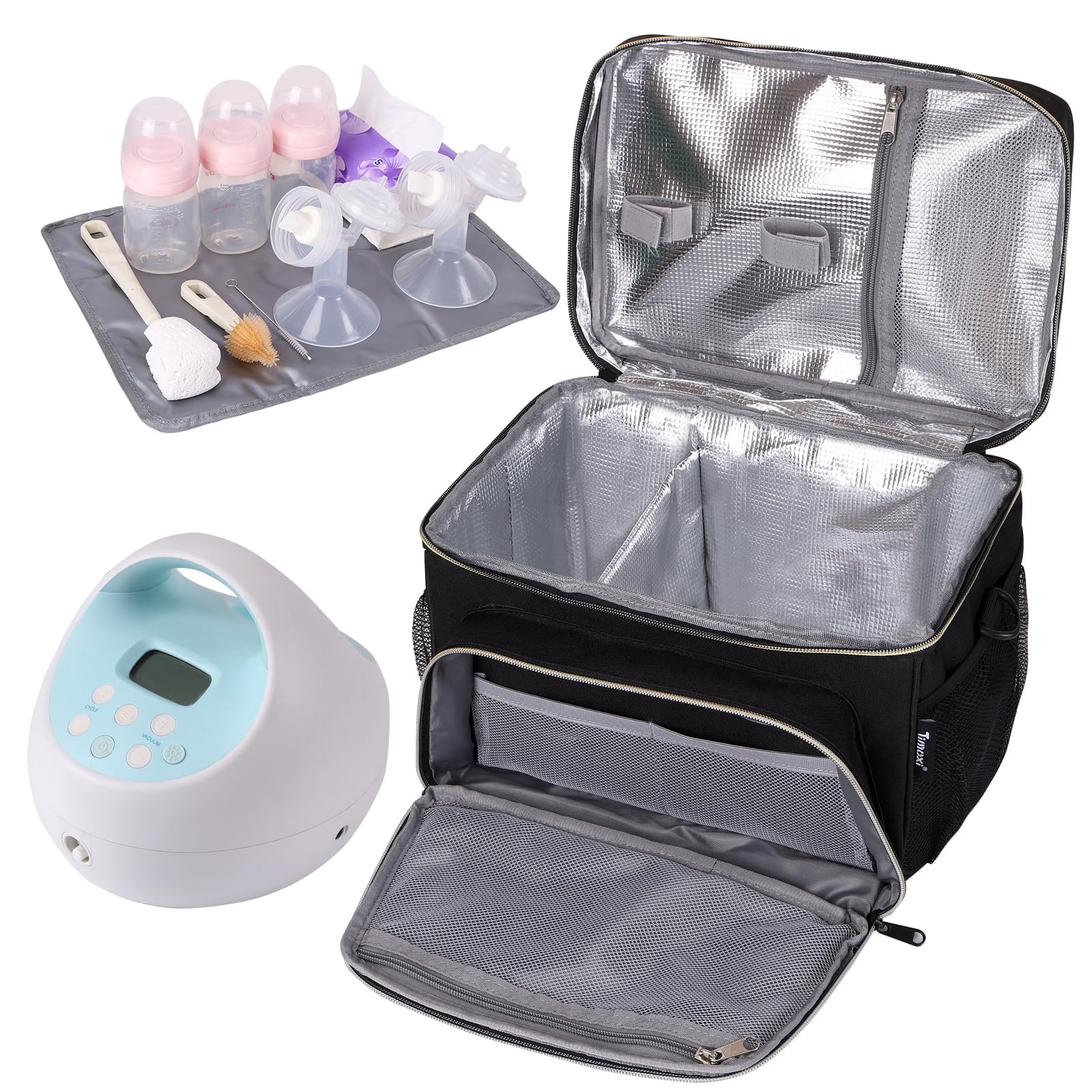 Timoxi breastmilk ice pack helps keep milk cool during travel
