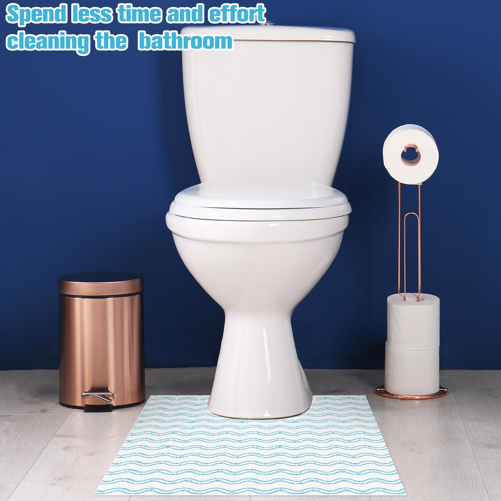 Tinideya 100-pack disposable toilet mats ensures ample stock for busy spaces.