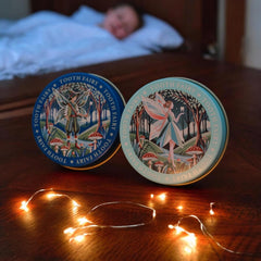 Compact TINIT tin size 42x20mm fits neatly under a pillow.