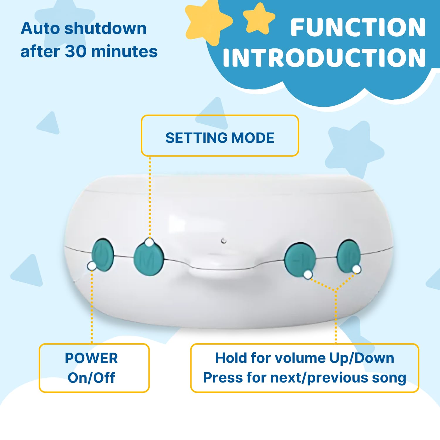 TINITIGIES crib mobile motor with whisper-start minimizes startles.