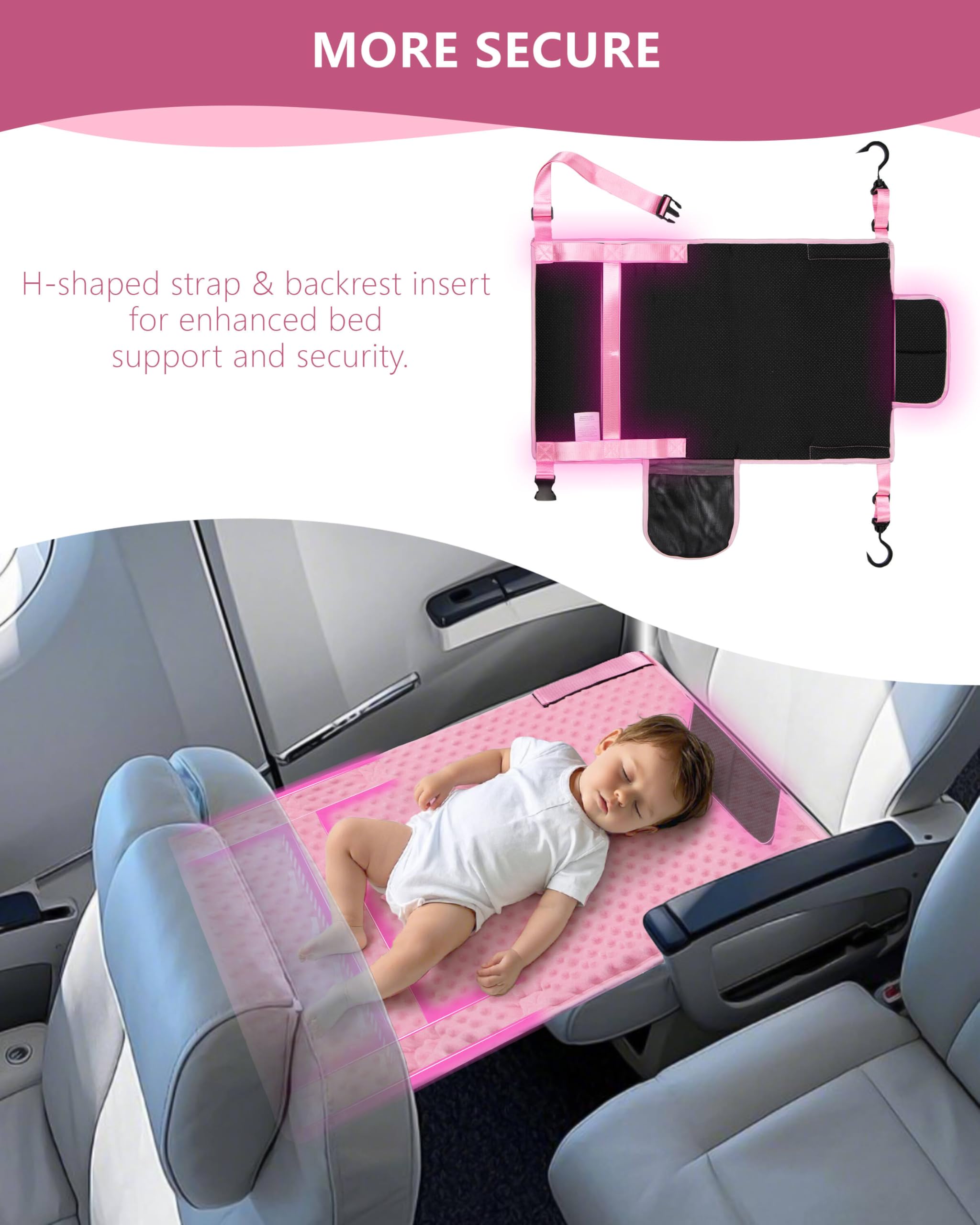 TinlyFinly airplane hammock with soft velvet fabric adds cozy comfort.
