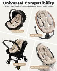 TinlyFinly buckle cover prevents irritation and keeps buckles clean.