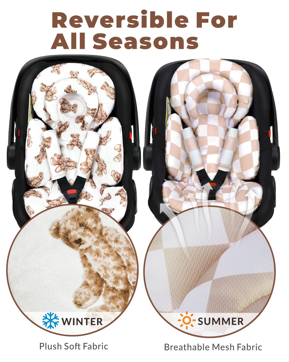 TinlyFinly dimensions 25.8 by 15.6 inches support growing babies securely.