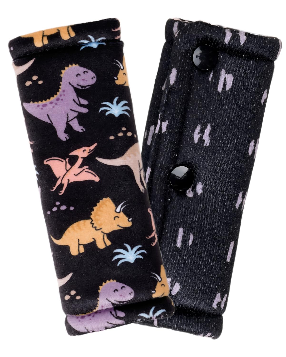 TinlyFinly Dinosaur car seat belt cover cushions babies for comfortable rides.