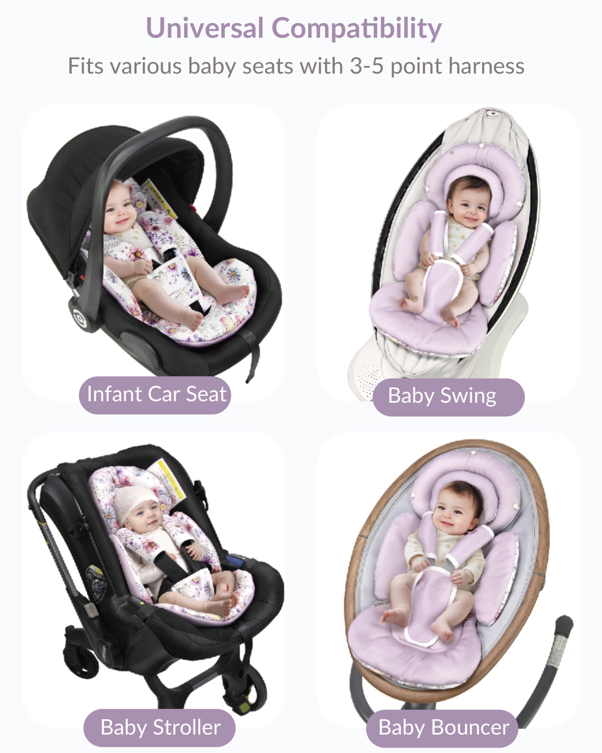 TinlyFinly reversible summer fabric side for breathable comfort