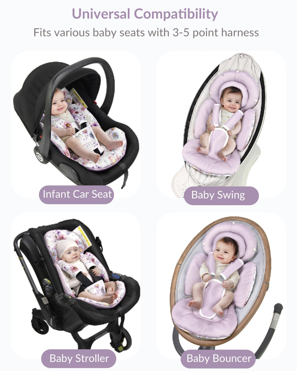 TinlyFinly reversible summer fabric side for breathable comfort