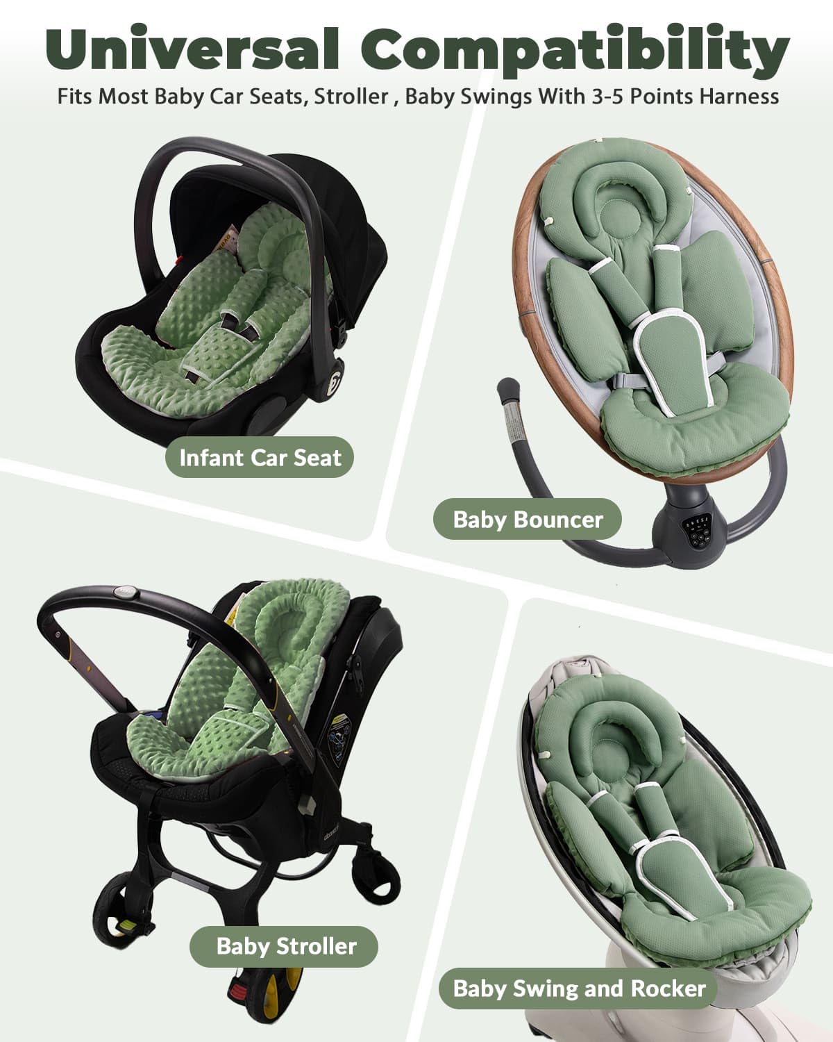 TinlyFinly buckle cover protects baby clothes from harness rubbing
