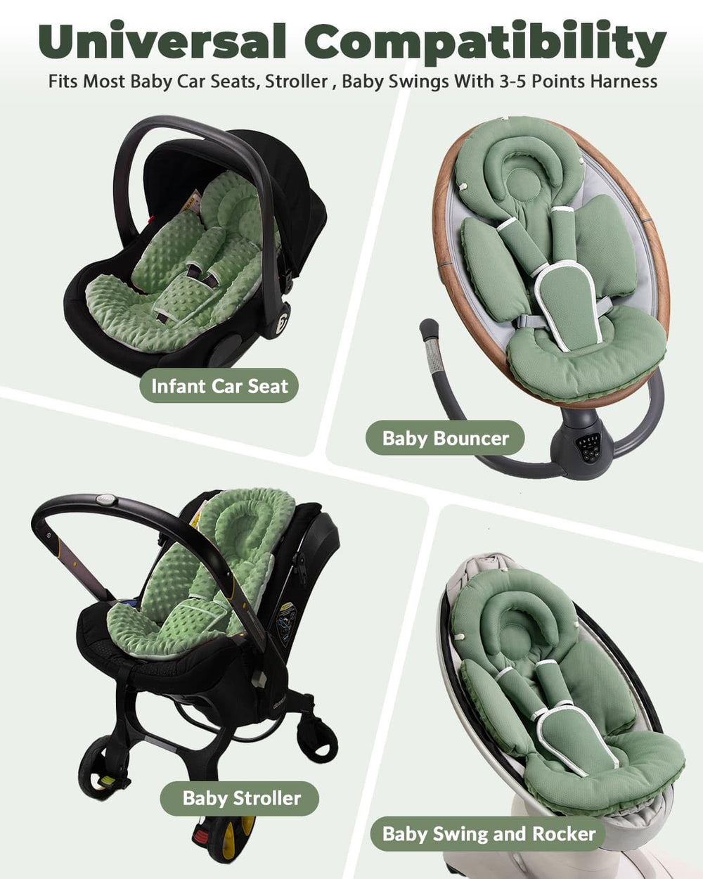 TinlyFinly buckle cover protects baby clothes from harness rubbing