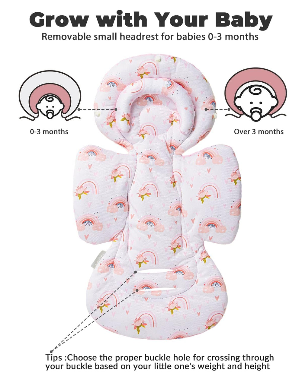 TinlyFinly headpiece intended for newborn head stabilization