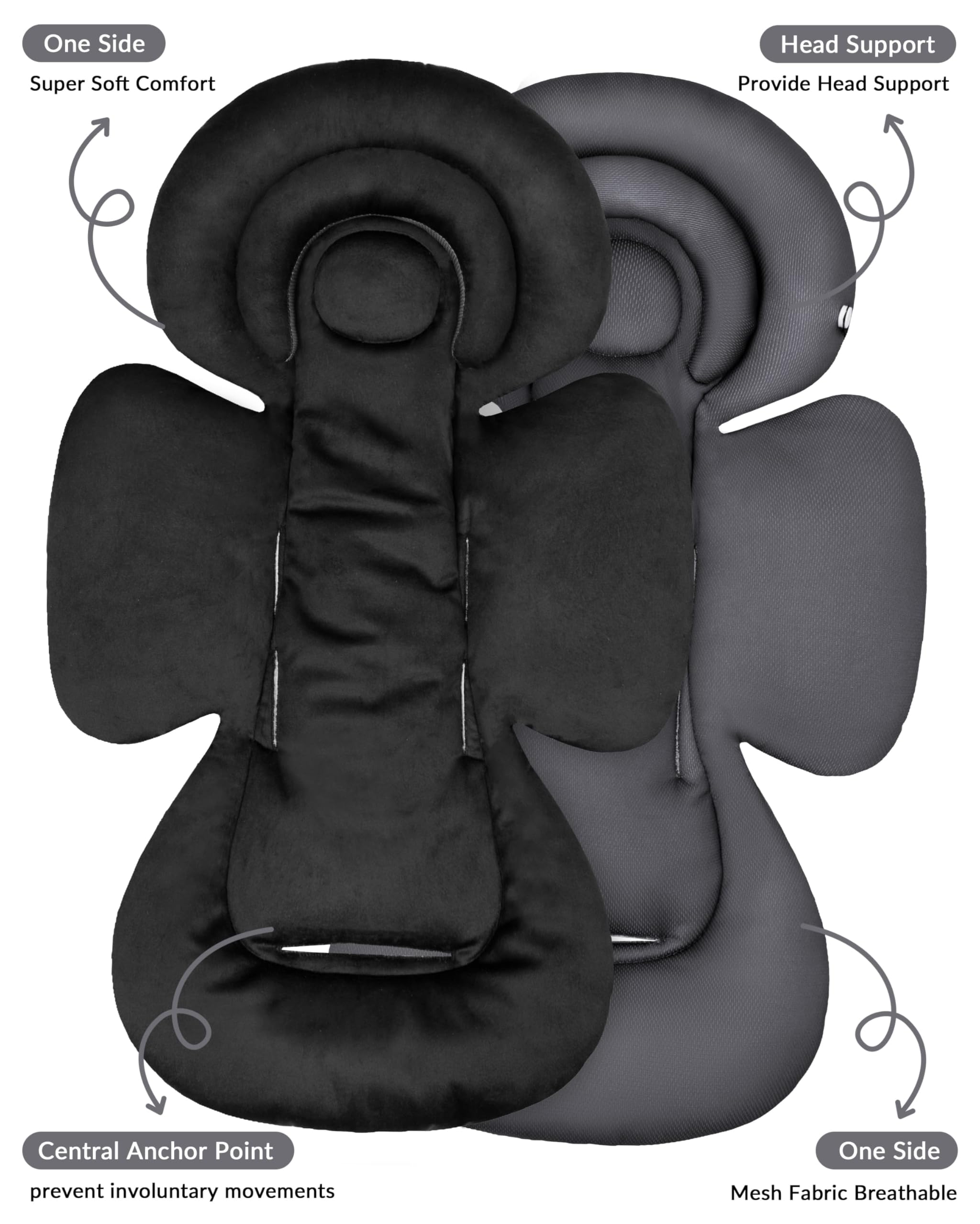 TinlyFinly machine washable insert for easy cleanup after trips