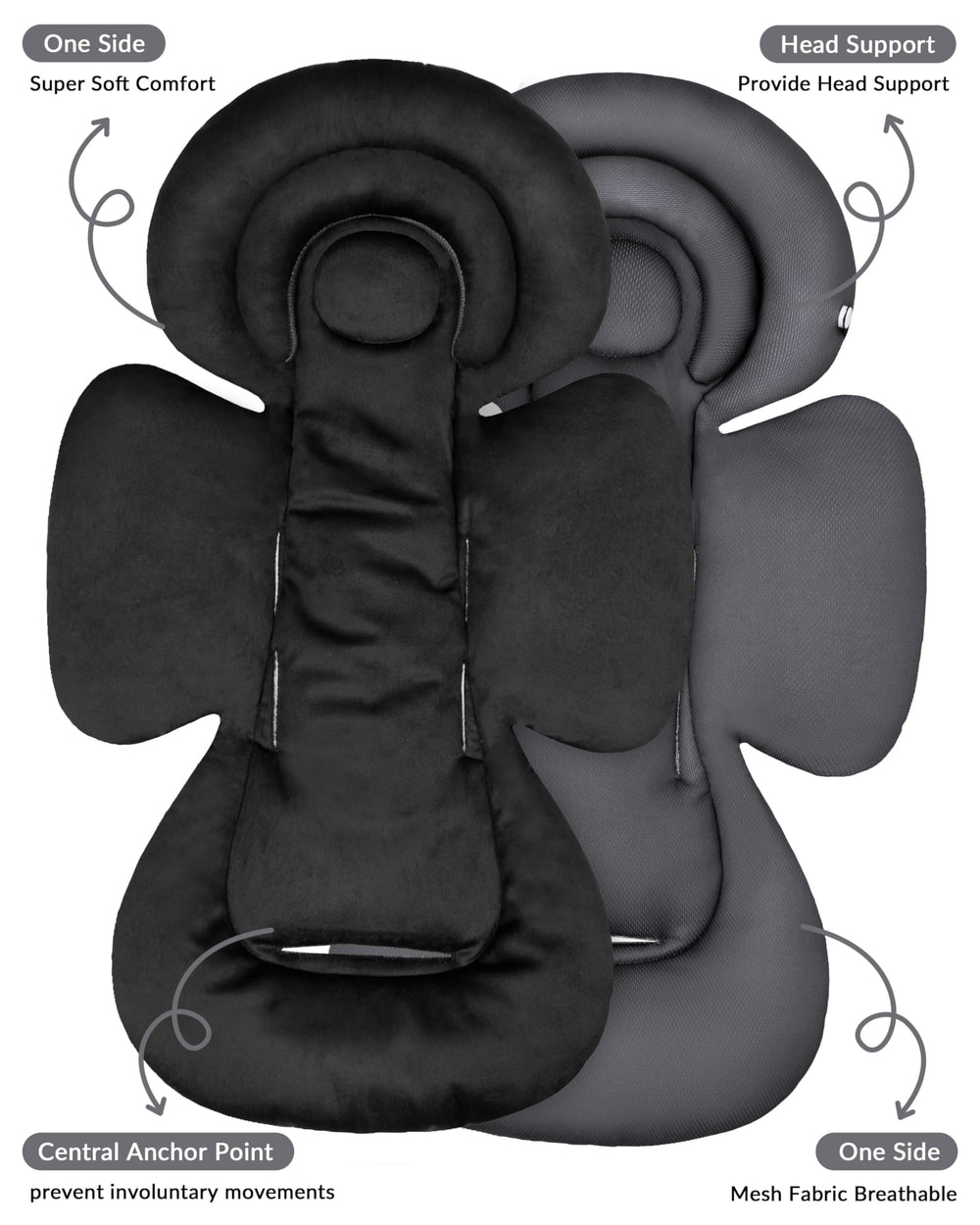 TinlyFinly machine washable insert for easy cleanup after trips