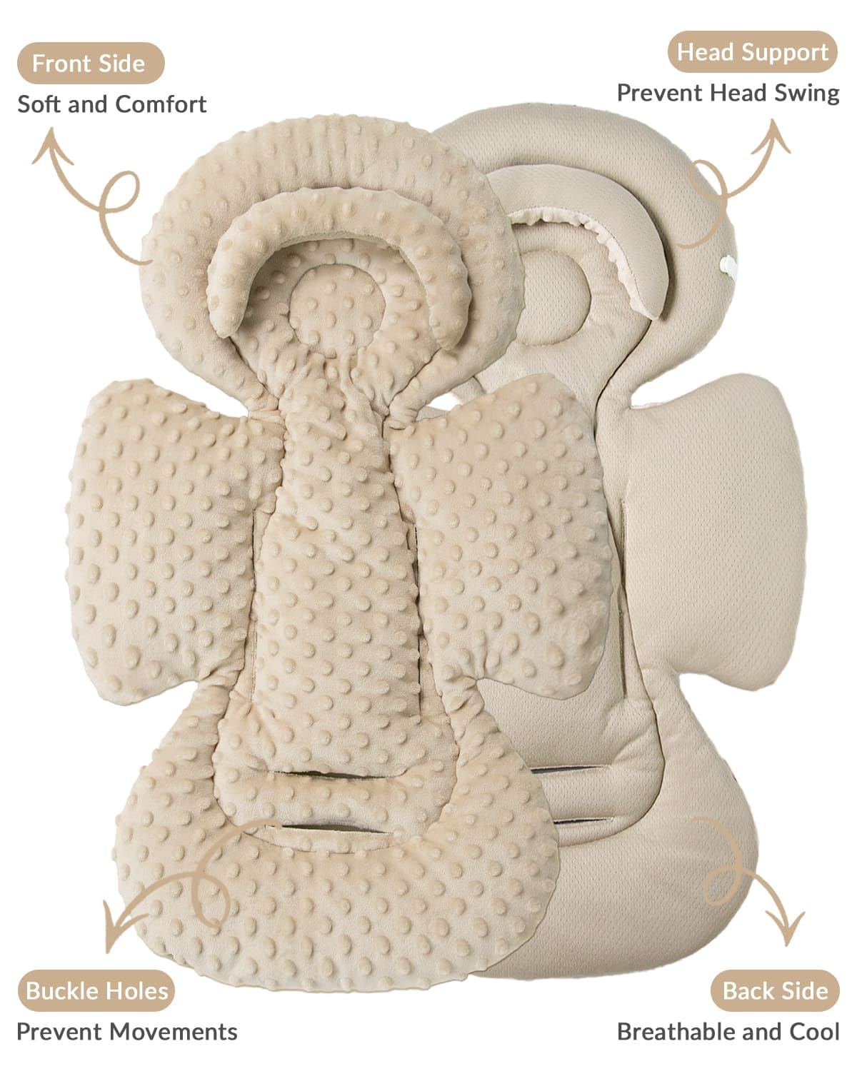 TinlyFinly machine washable care keeps inserts fresh after rides.