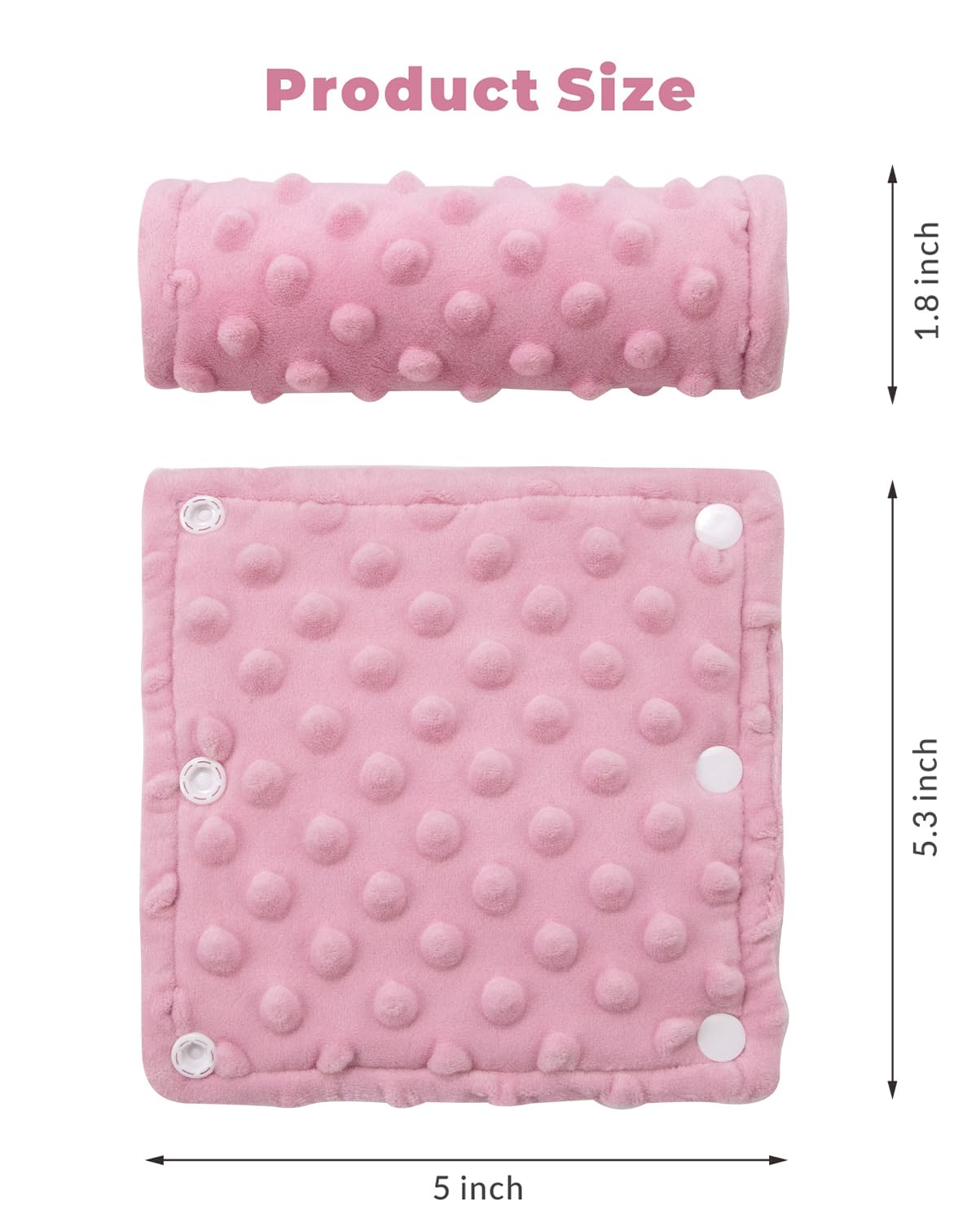 TinlyFinly snap-fastening belt pad ensures easy installation and secure fit.