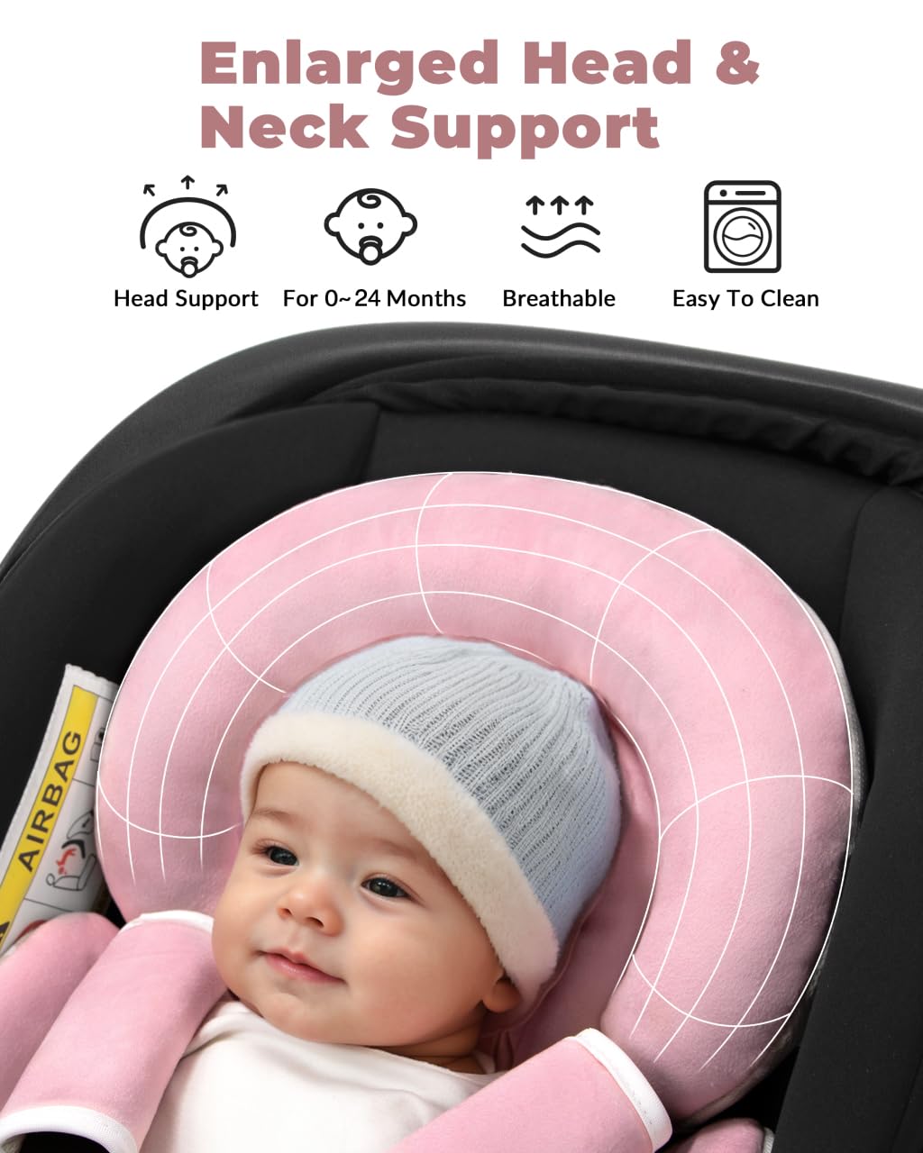 TinlyFinly strap covers protect delicate shoulders while securing the harness.