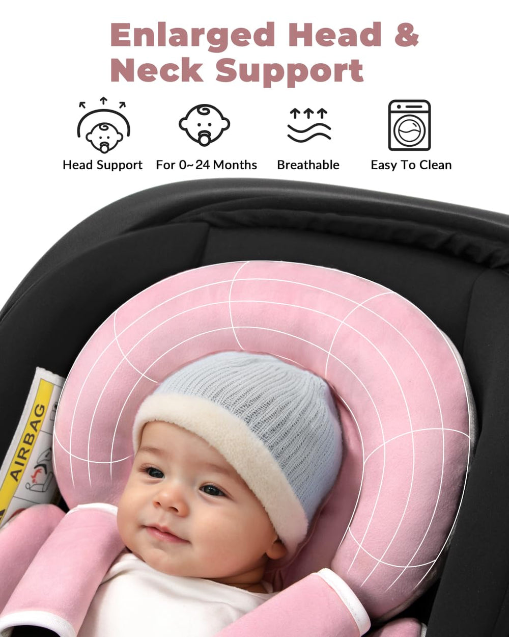 TinlyFinly strap covers protect delicate shoulders while securing the harness.