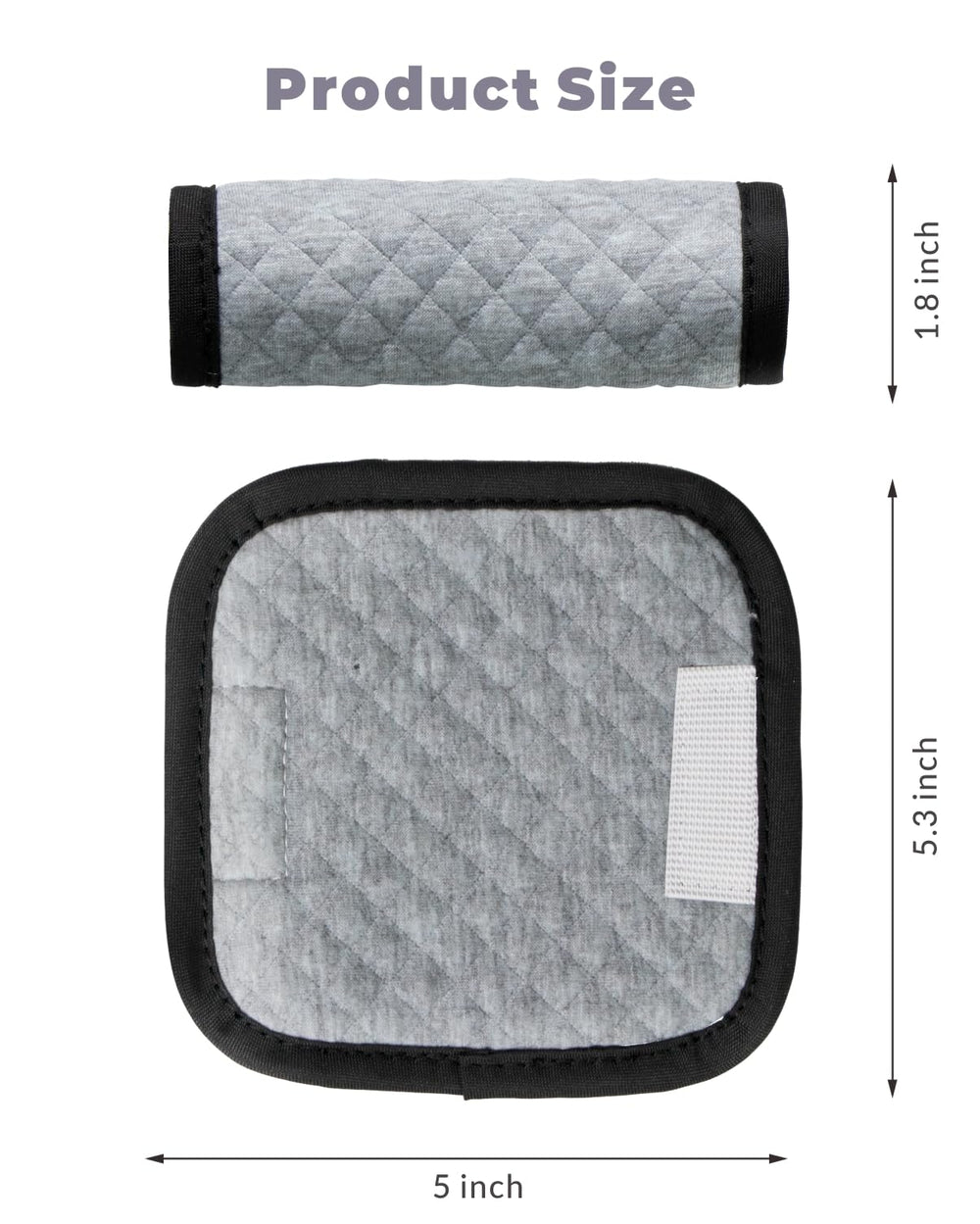 TinlyFinly stroller belt pad gray cushions straps for smoother rides