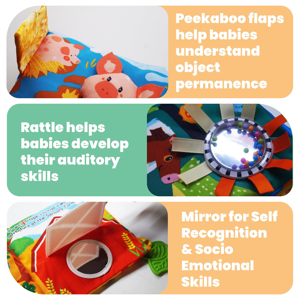 Tinsel Trends 3D carrot element encourages grabbing and fine motor practice.