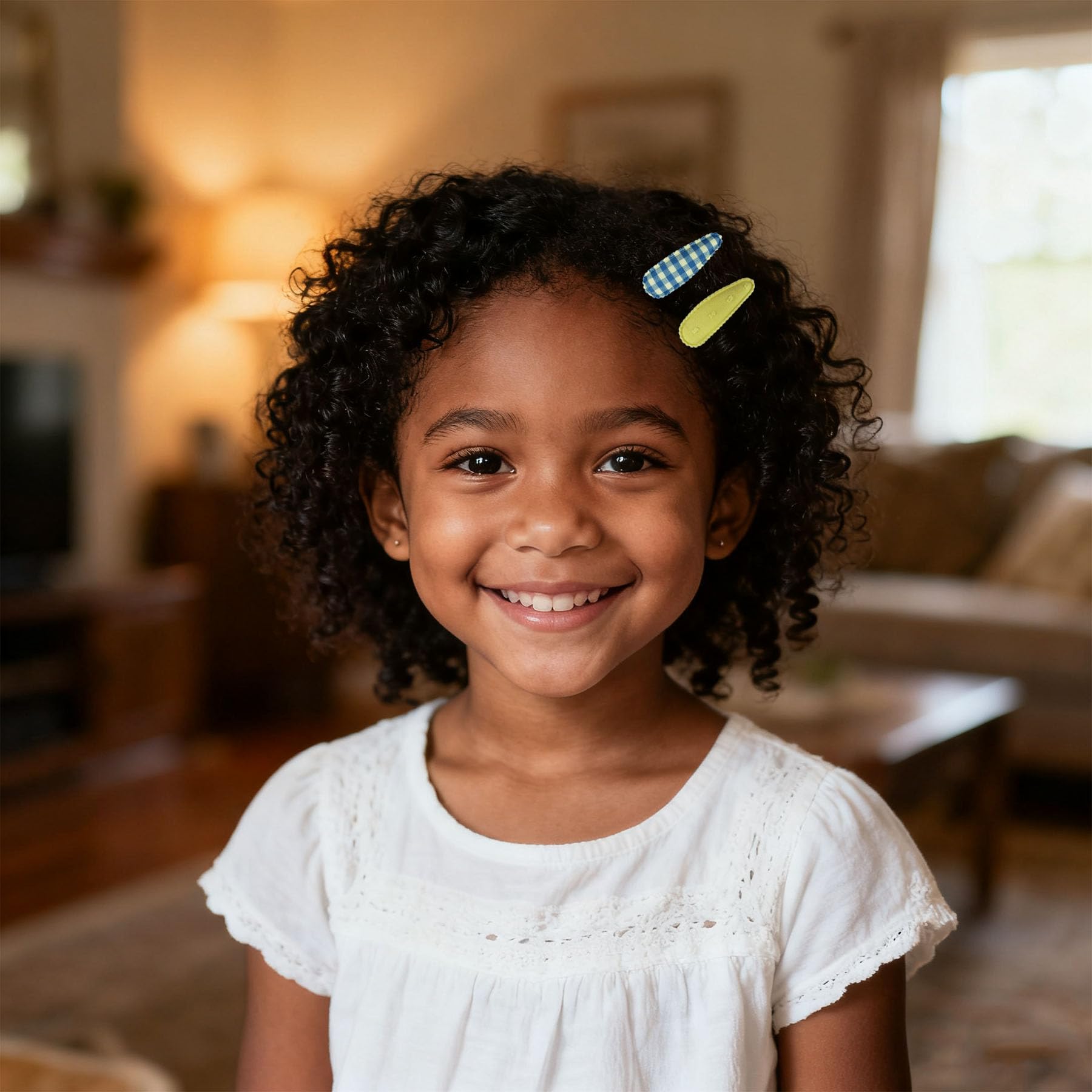 Tinsparkwin secure clip holds thick hair without snagging.