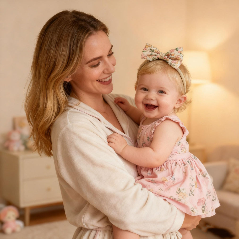 Tinsparkwin stretchy nylon headbands provide comfortable all-day wear from infant to toddler