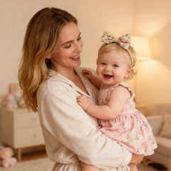 Tinsparkwin stretchy nylon headbands provide comfortable all-day wear from infant to toddler