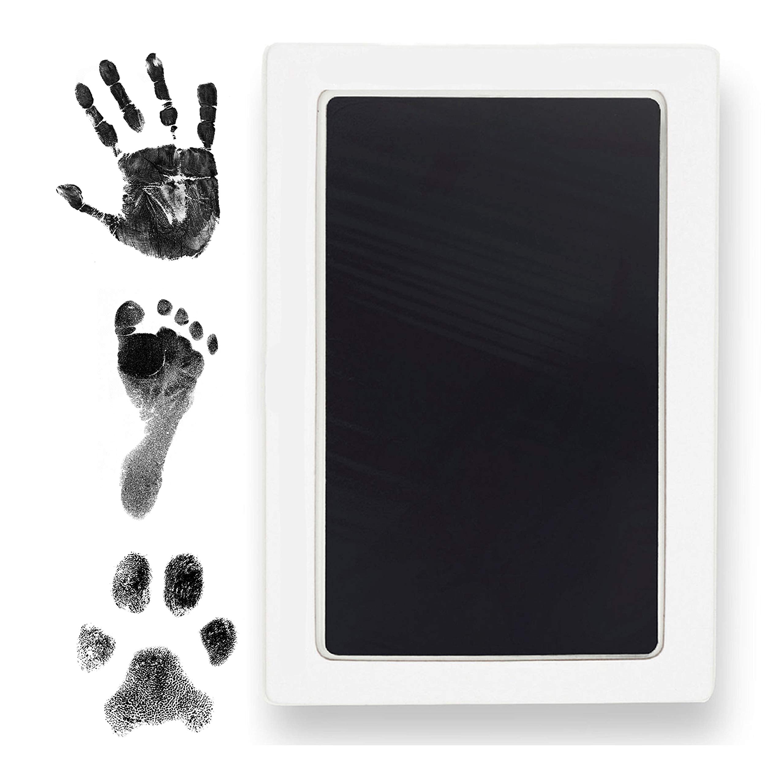 Tiny Gifts Clean Touch inkpad safely captures a baby's hands for lasting keepsakes.