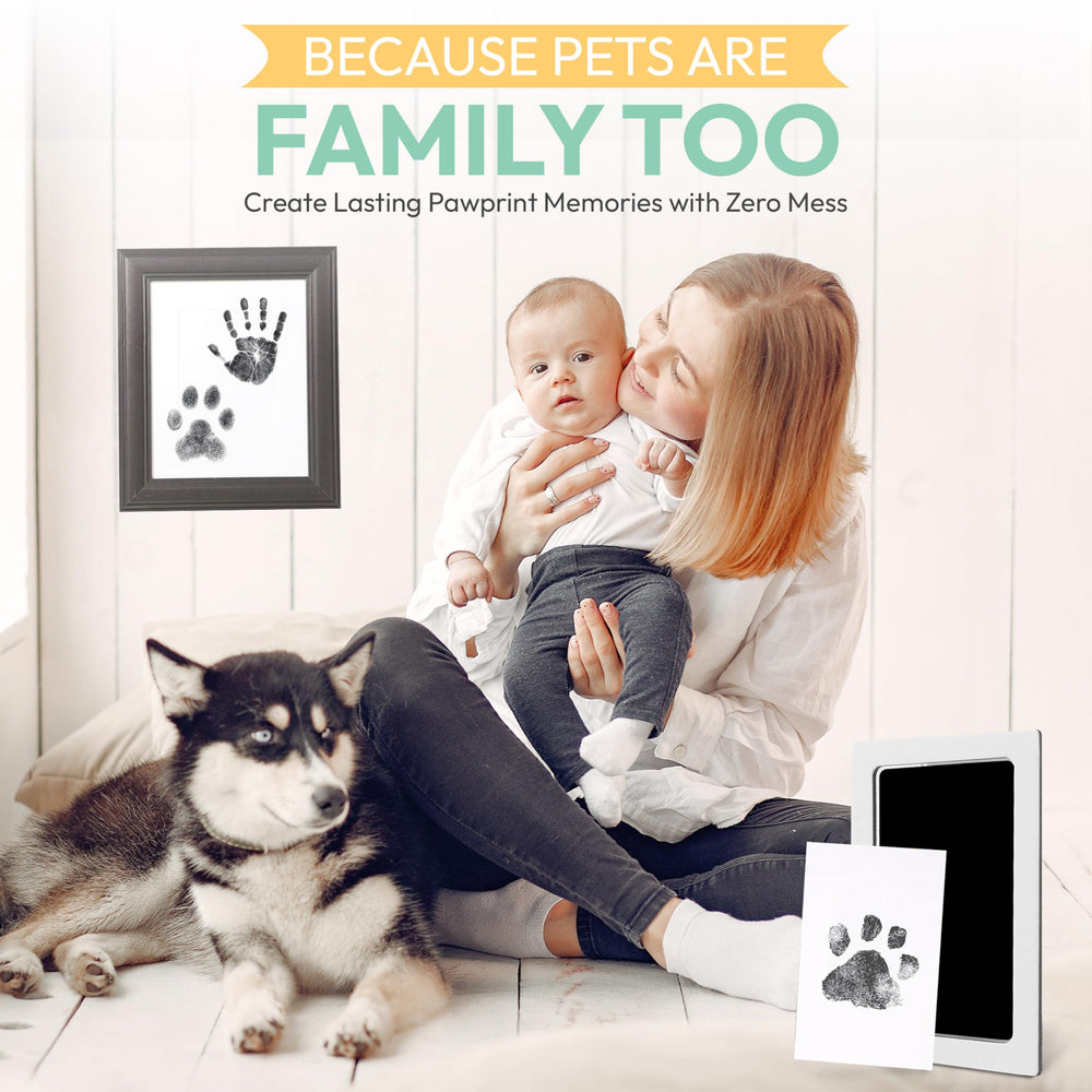 Large imprint area supports comfortable hand or paw prints.