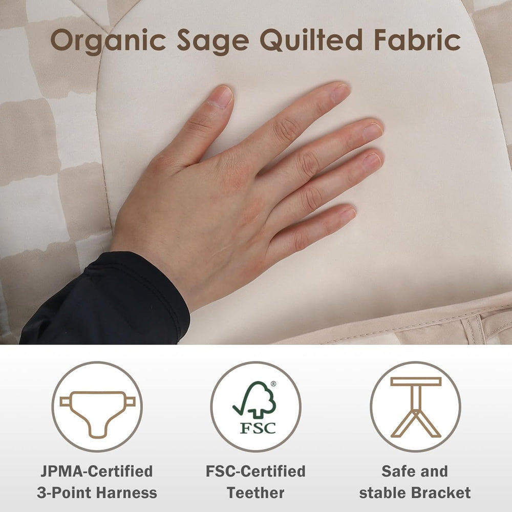 Breathable cover keeps baby comfortable during play.