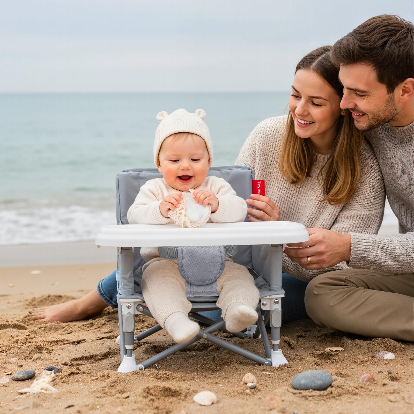 Tiny Marvels safety-harness keeps child secure during dining and play