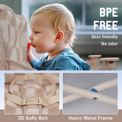 Tiny Marvels baby chair with removable tray supports easy feeding and play