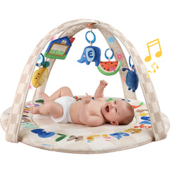 Tiny Marvels baby play gym arch with light-up feature supports early visual tracking