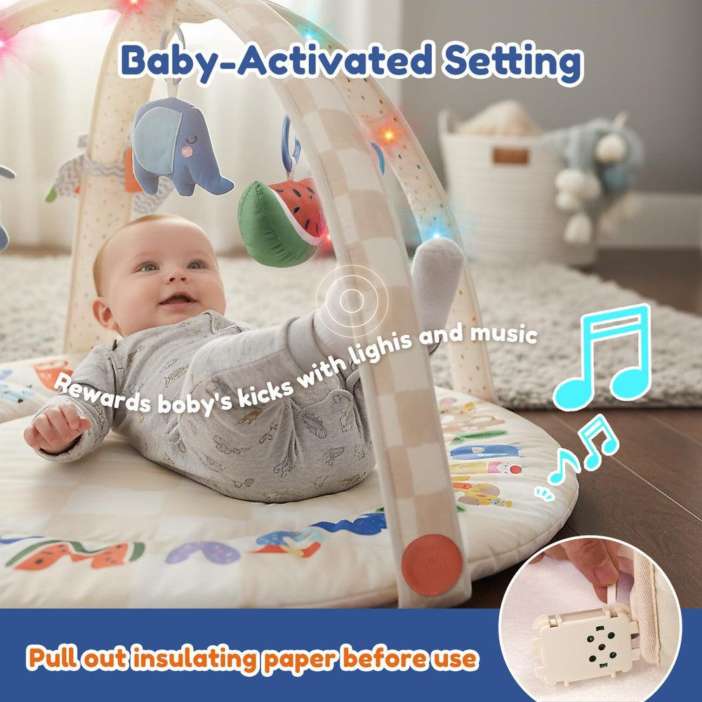 Tiny Marvels tummy time mat offers a soft surface for neck and core strength