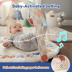Tiny Marvels tummy time mat offers a soft surface for neck and core strength