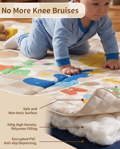 Tiny Marvels Baby Play Mat compatible with 50x50 and 47x47 playpens.