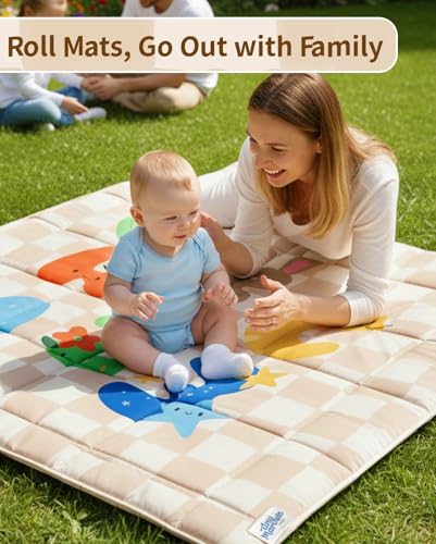 Tiny Marvels Baby Play Mat thick padding cushions little adventures.