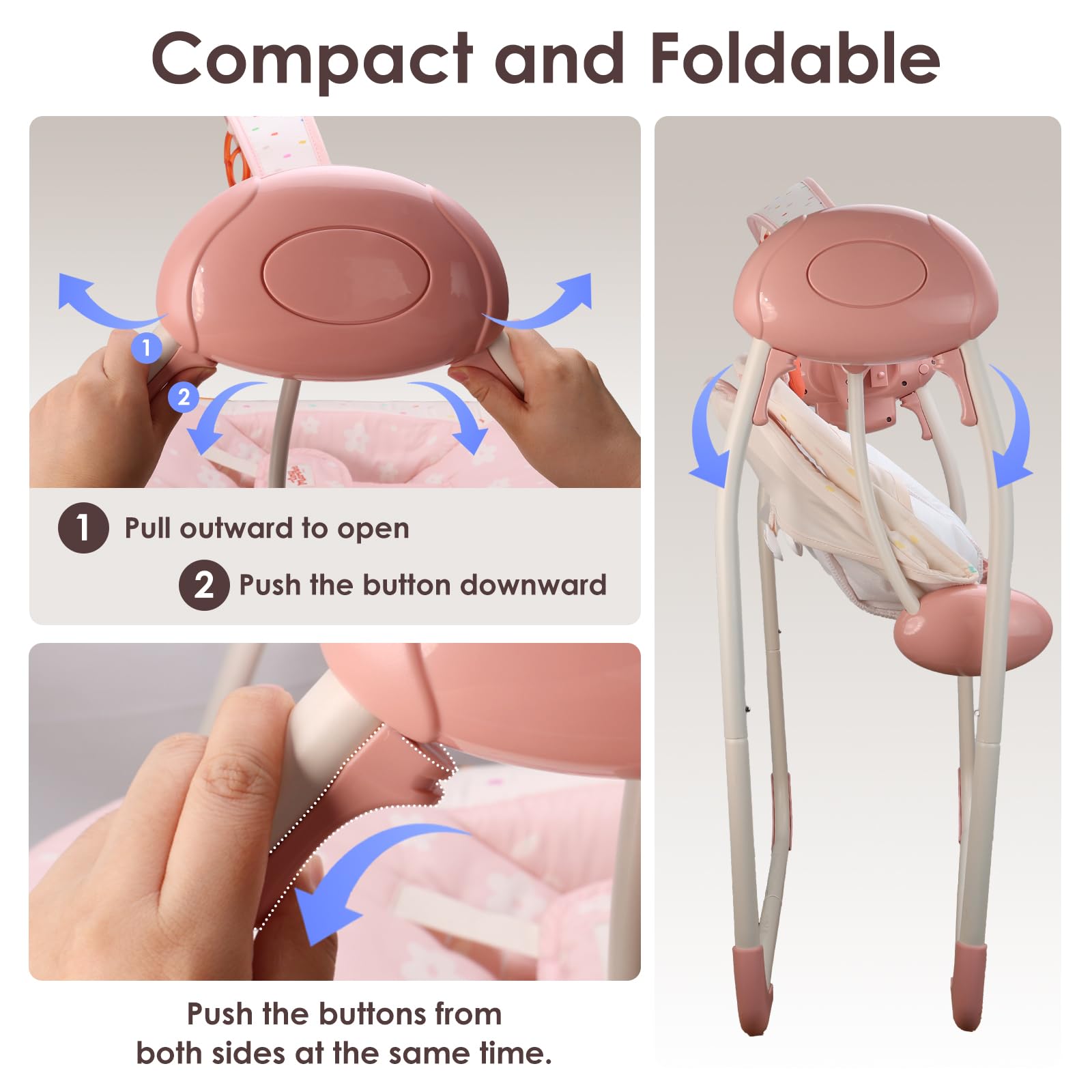 Tiny Marvels breathable fabric cover keeps baby cool and comfy.