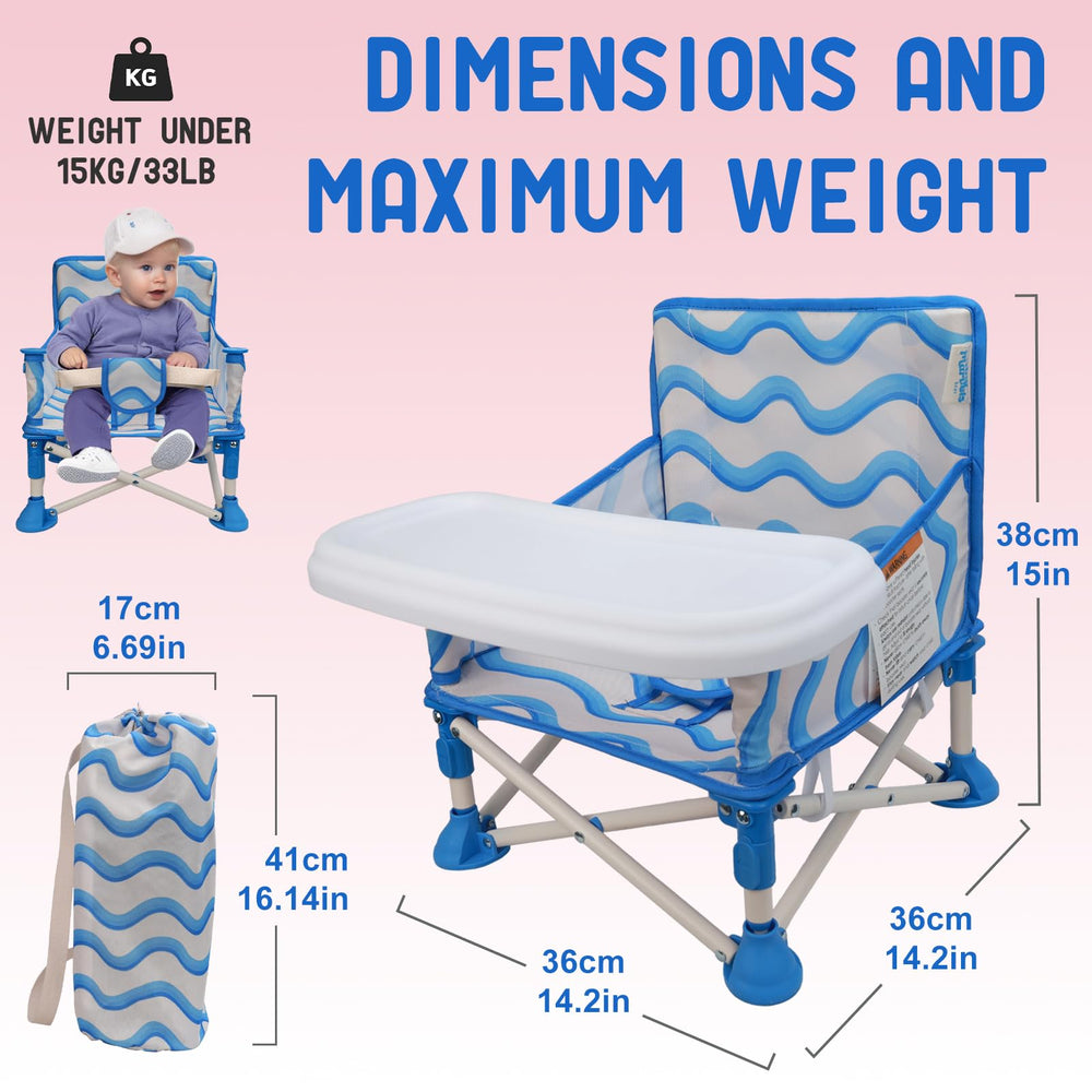 Tiny Marvels carry bag keeps the portable chair organized