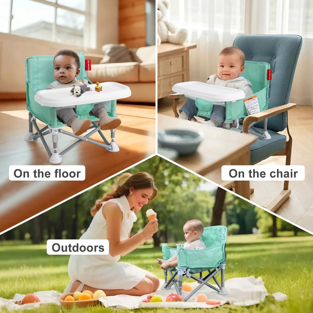 Tiny Marvels portable 3-in-1 chair non-slip feet keep stability.
