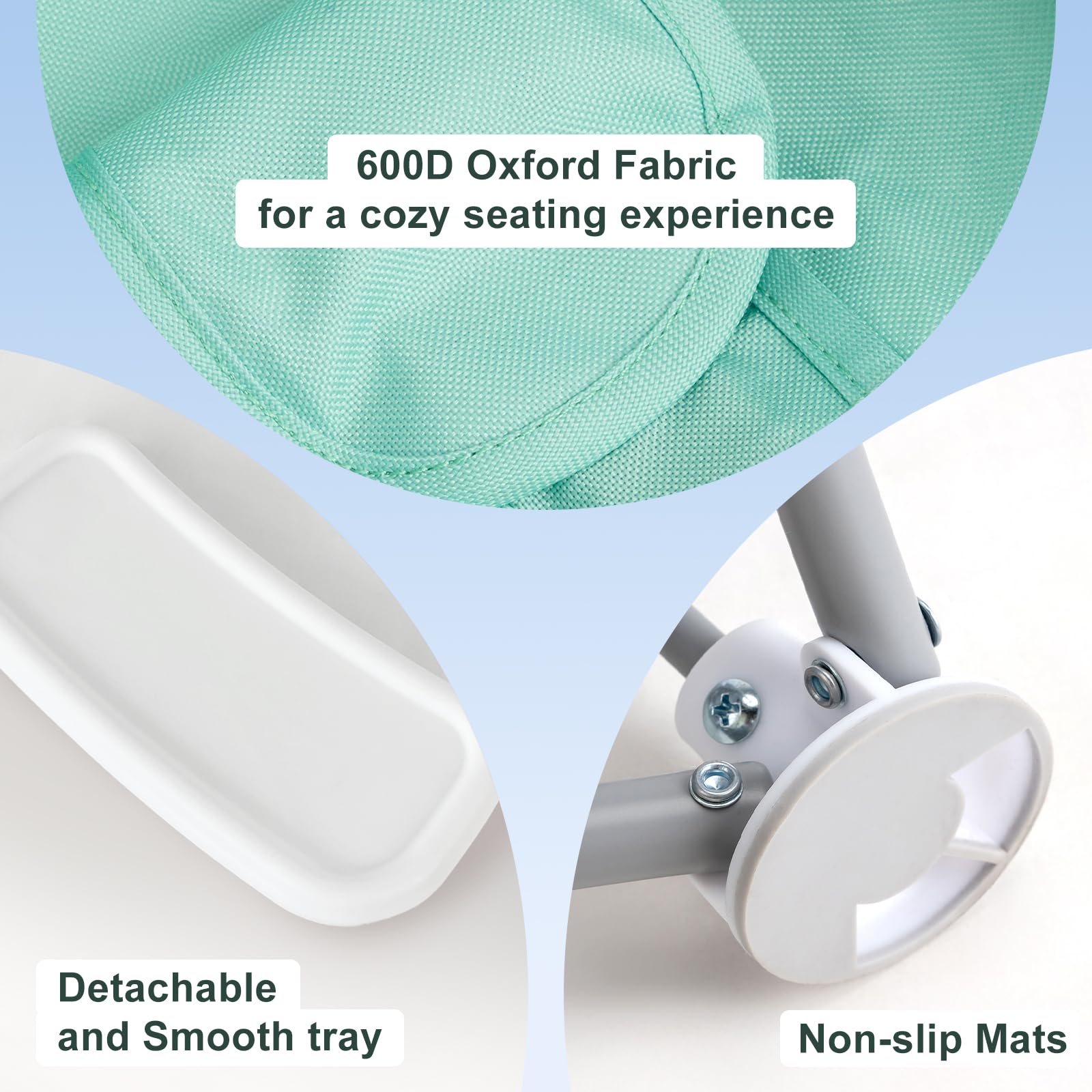 Tiny Marvels portable 3-in-1 chair soft oxford fabric for cozy seating.