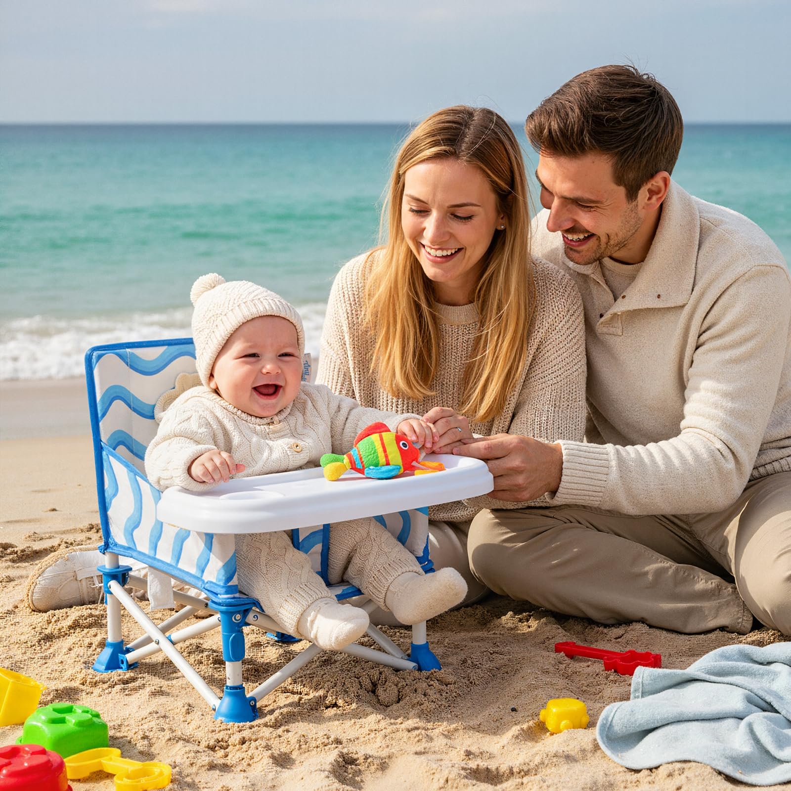 Tiny Marvels removable tray baby seat ready for on-the-go meals