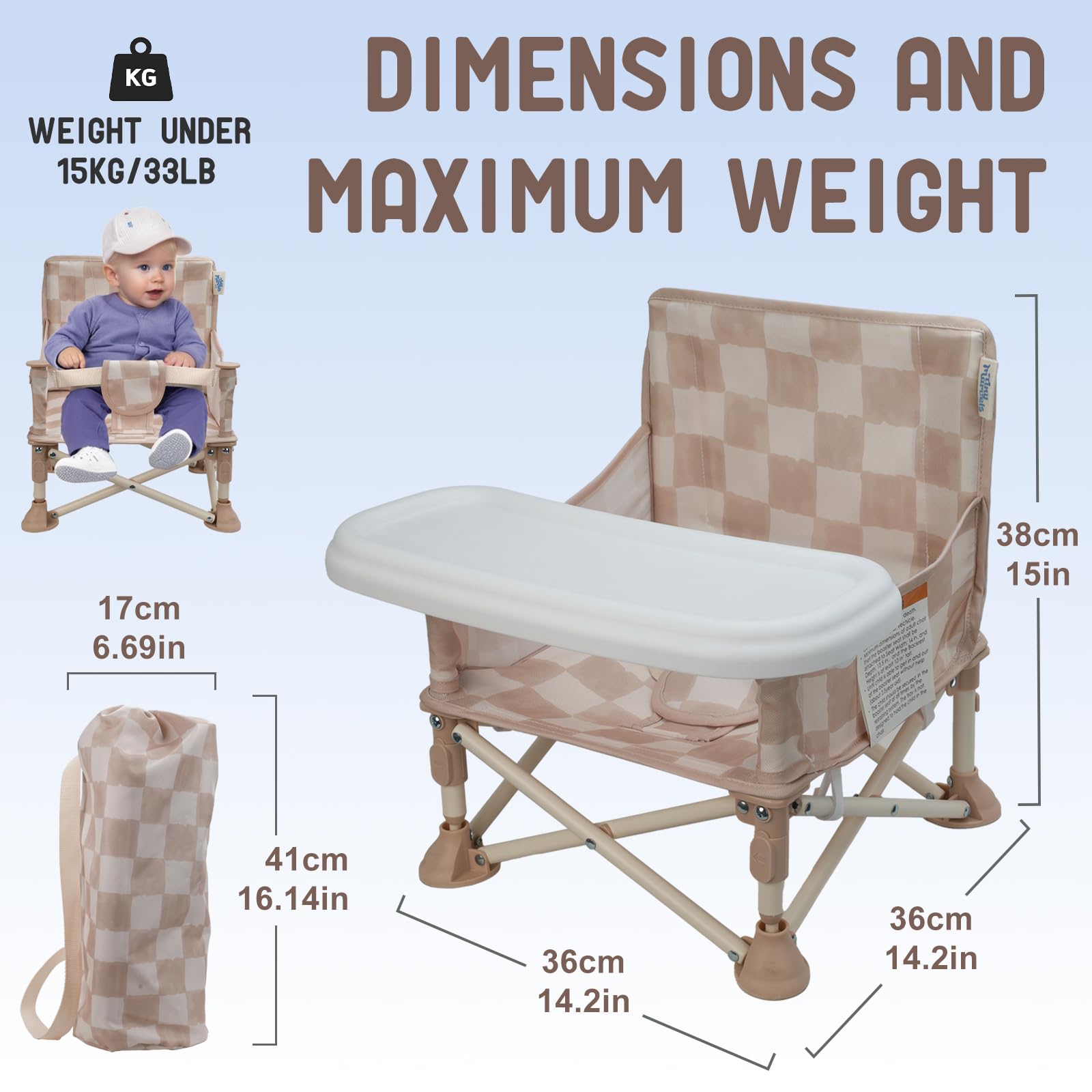 Tiny Marvels Sand Checker colorway makes family meals feel stylish
