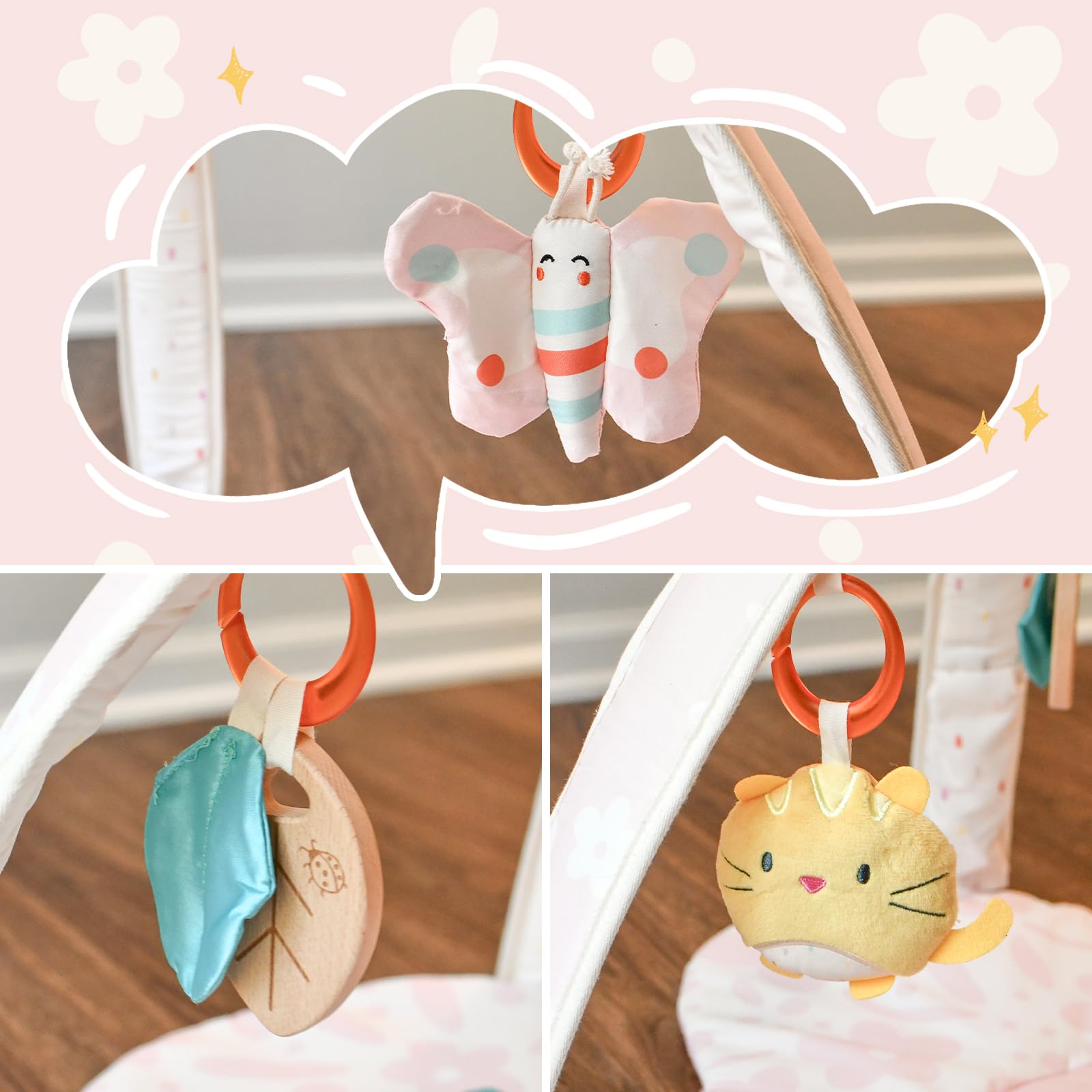 Tiny Marvels growth-friendly setup supports 0+ months to toddler exploration.
