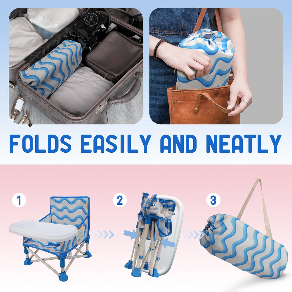 Tiny Marvels stable non-slip feet keep the seat secure