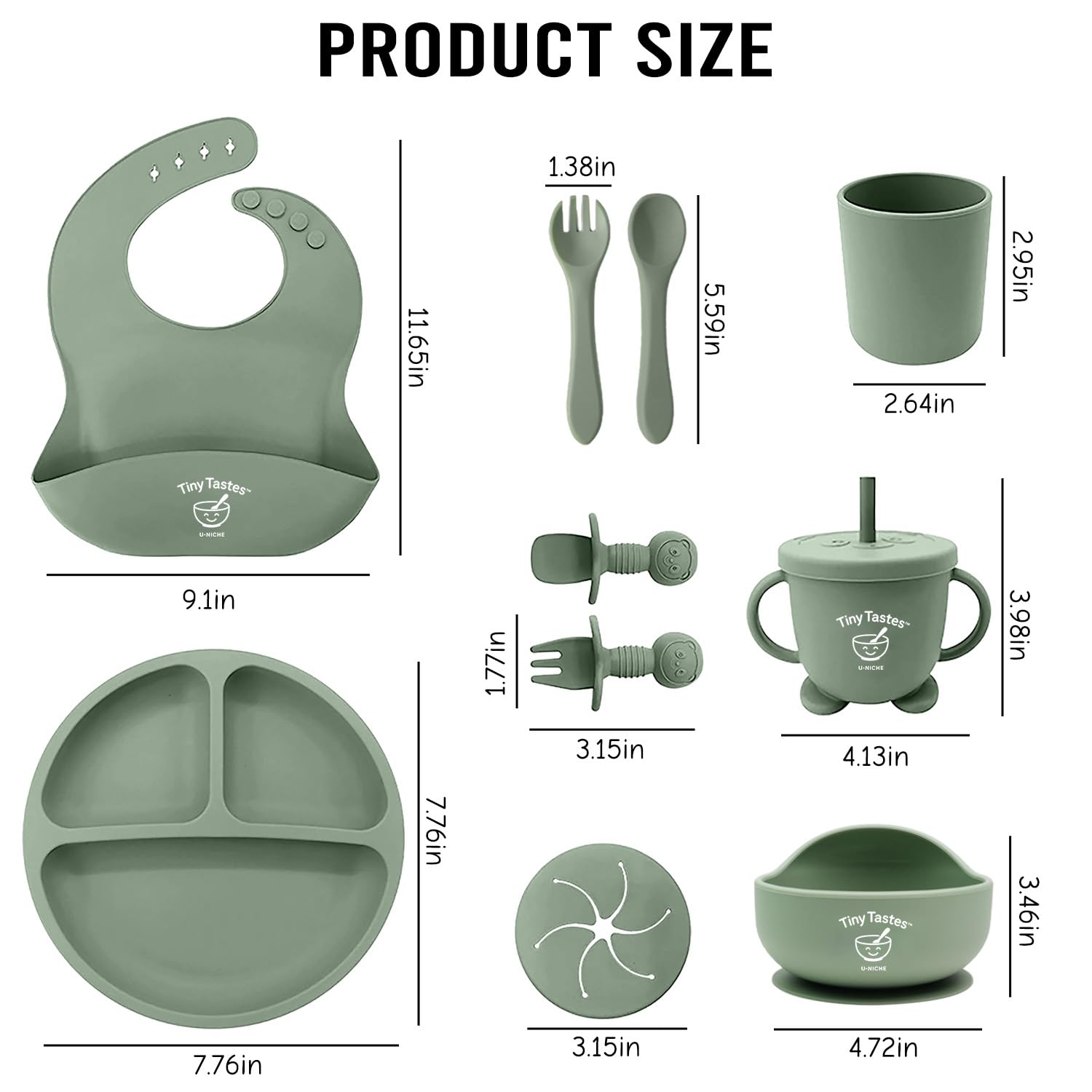 Tiny Tastes suction bowl with secure base for mess-free meals