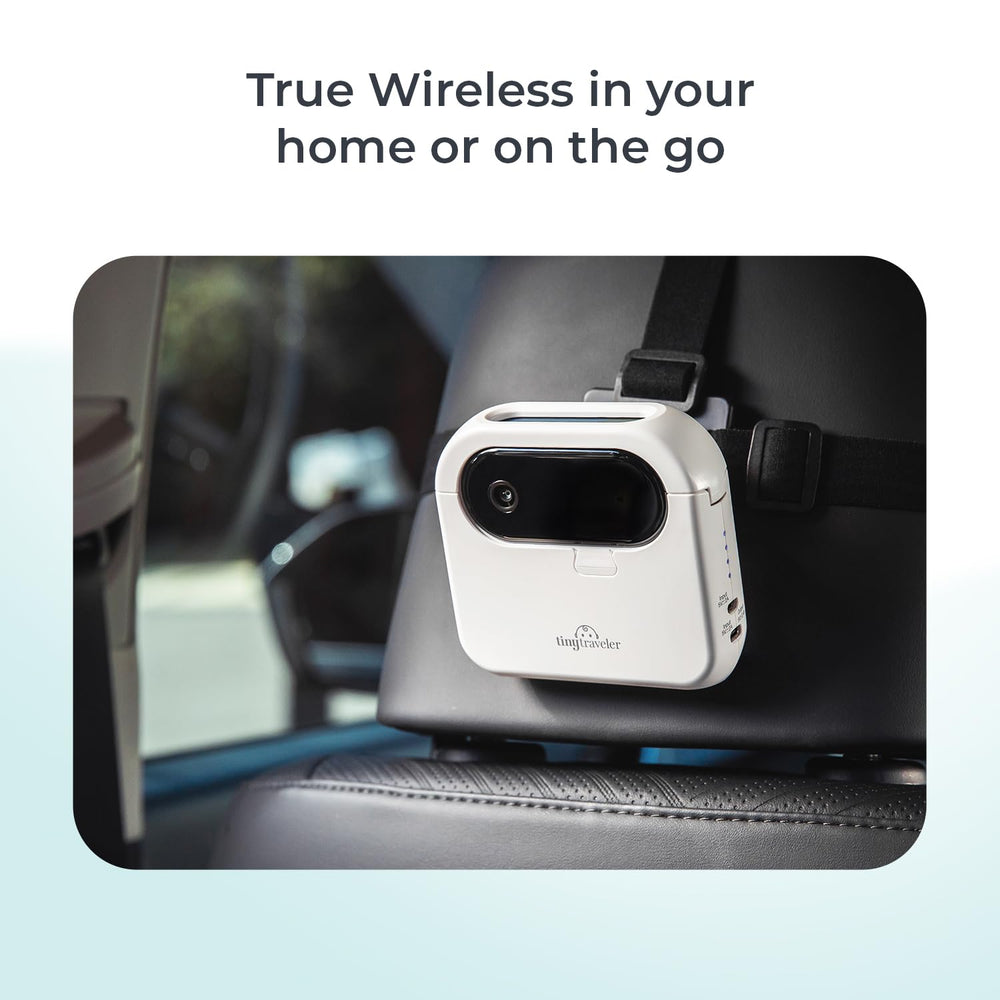Tiny Traveler night vision enables watching pets in low light.