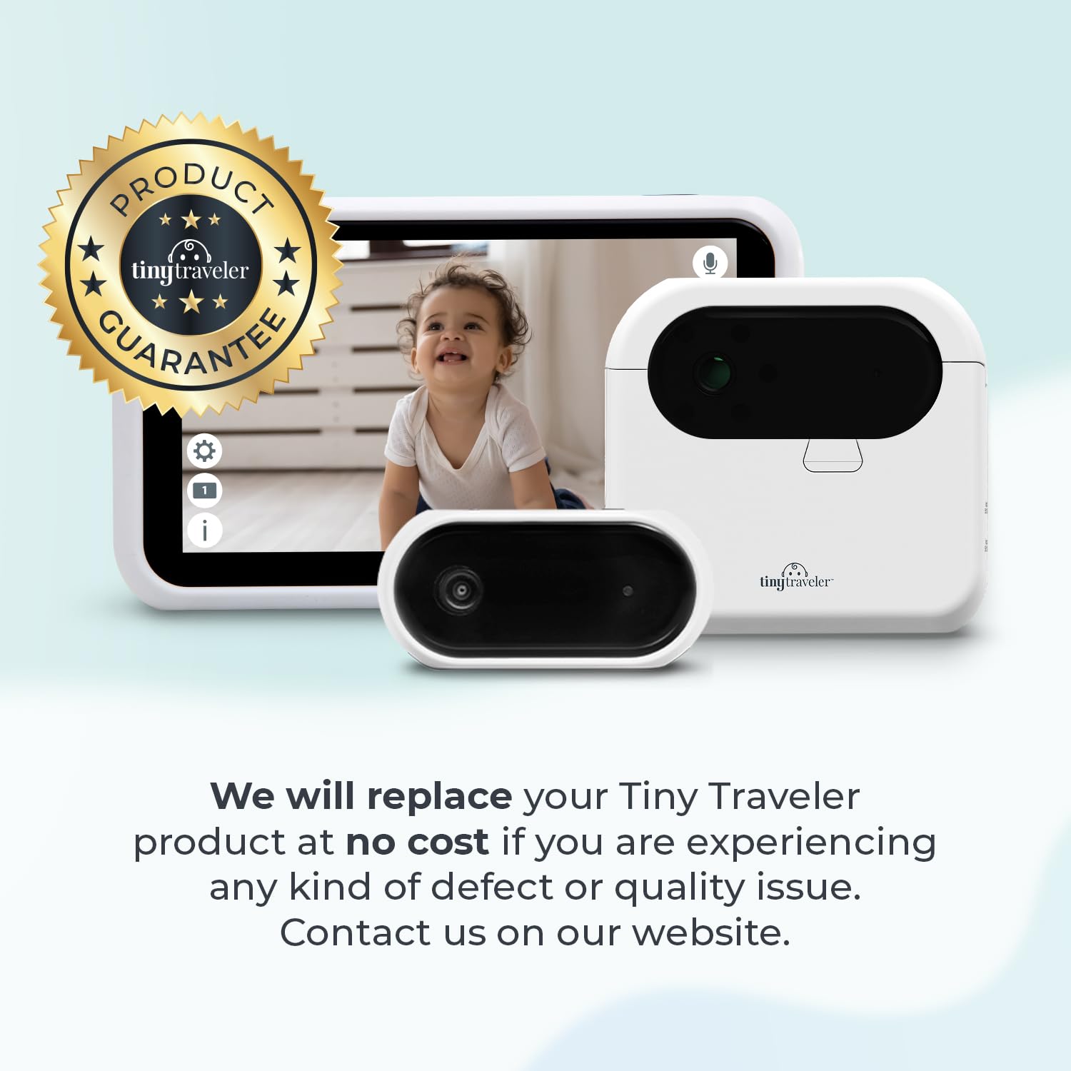 Tiny Traveler add-on camera integrates with your kit without needing a new monitor.