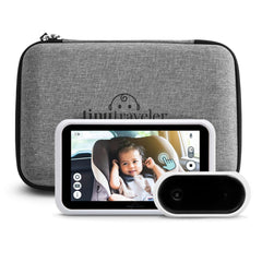 Tiny Traveler monitor display shows live HD footage for on-the-road monitoring.