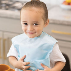 Tiny Twinkle adjustable closure bib offers a comfortable, secure fit.