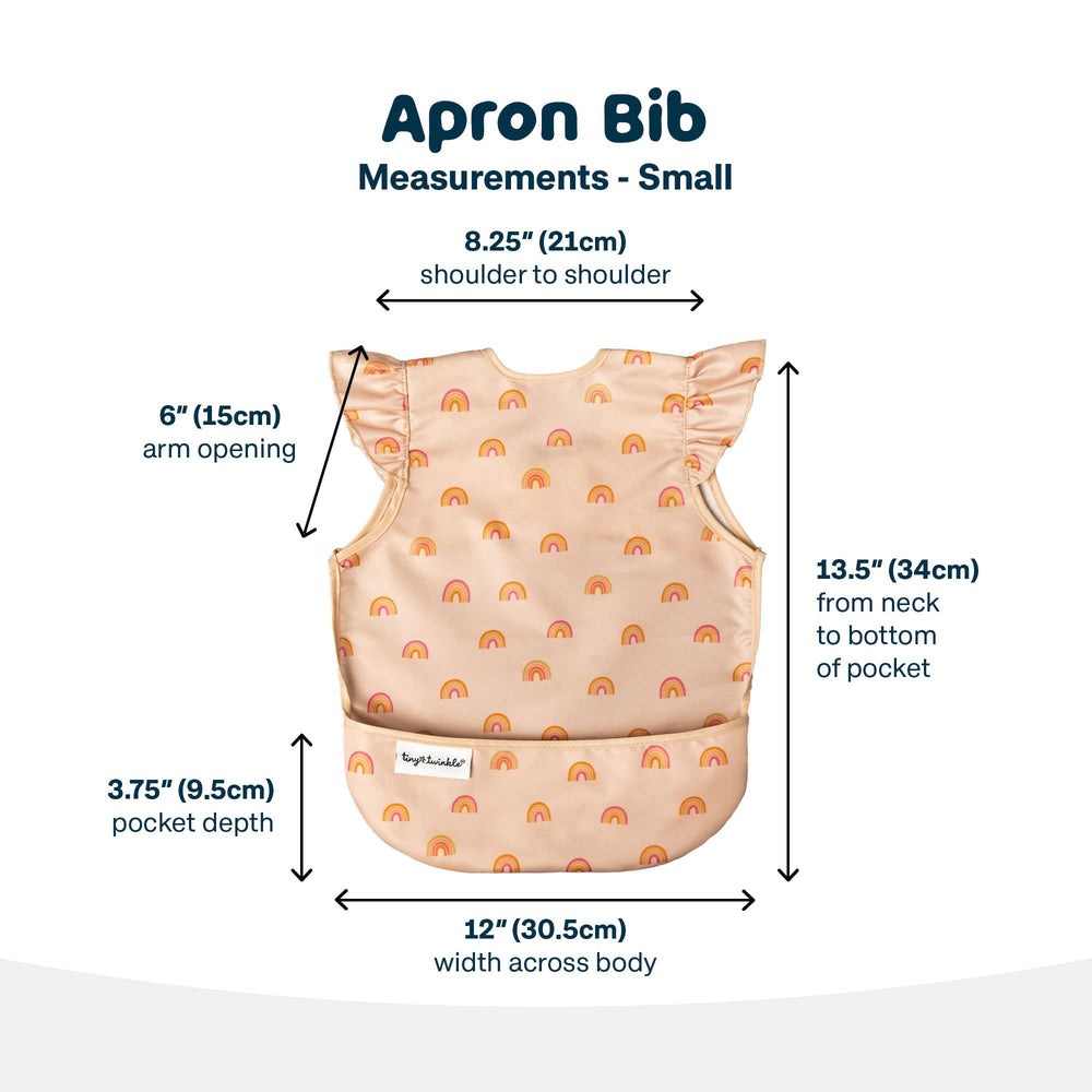 Tiny Twinkle adjustable neck closure bib demonstrating flexible fit.